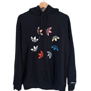 Adidas Originals Men's Adicolor Shattered Trefoil Hoodie Black Multicolor Sz Med
